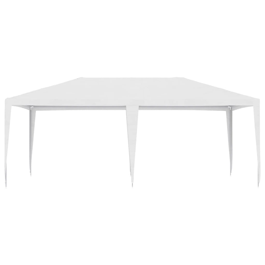 White Party Tent Gazebo Canopy with Iron Frame 19.7ft x 13.1ft x 8.9ft N351437