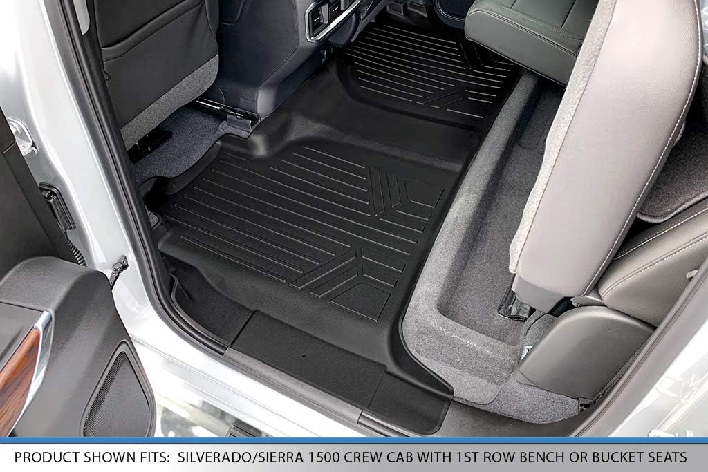 2 Row Black Floor Mats Set W1249