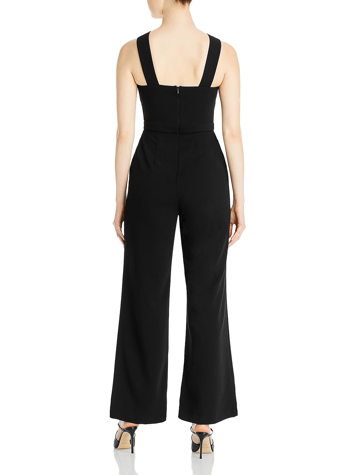 Aqua Womens Sleeveless Wide Leg Jumpsuit N534