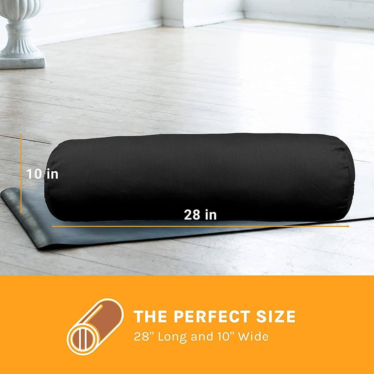 Blue Cotton Yoga Bolster D9724