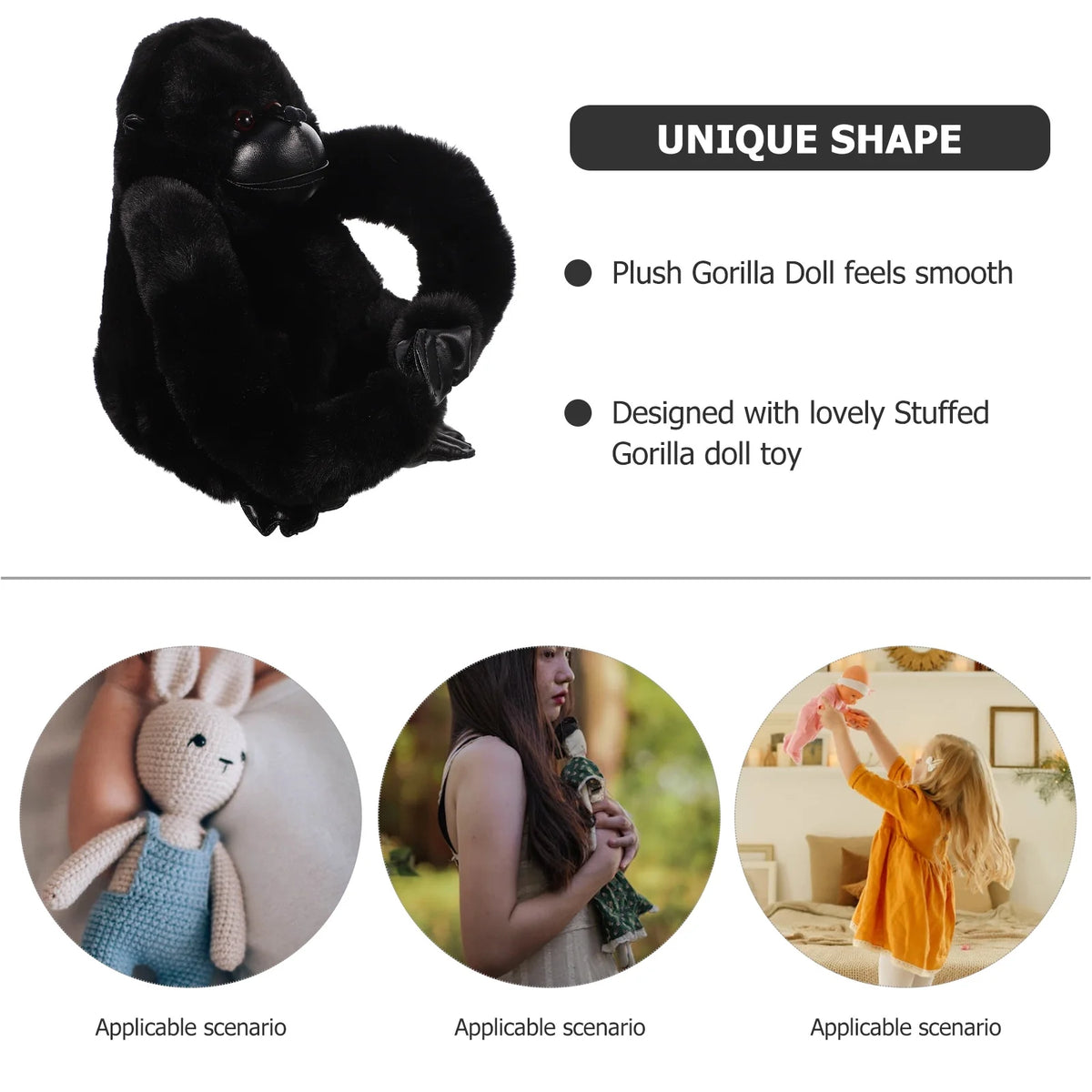 Plush Gorilla Stuffed Animal Doll X155638