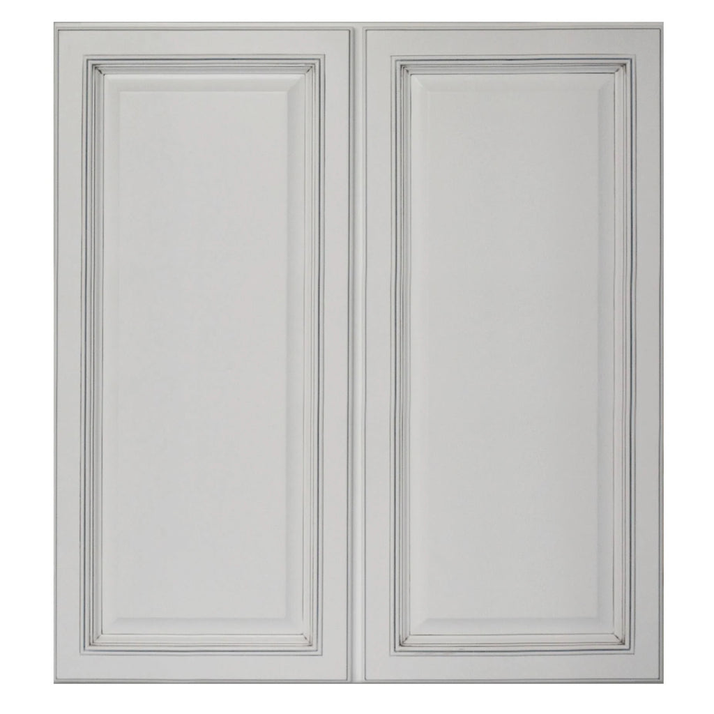 White Double Door Wall Cabinet N55286