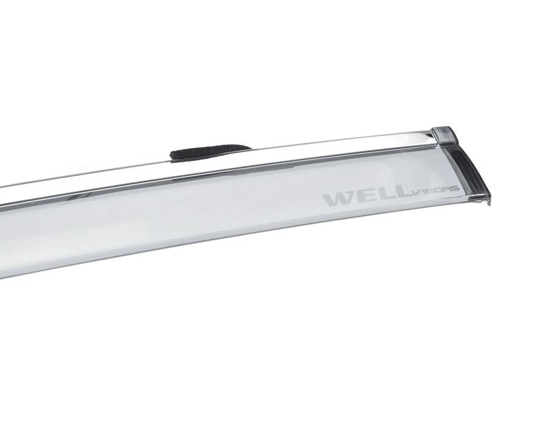 Side Window Visors with Chrome Trim for Subaru Outback Z394