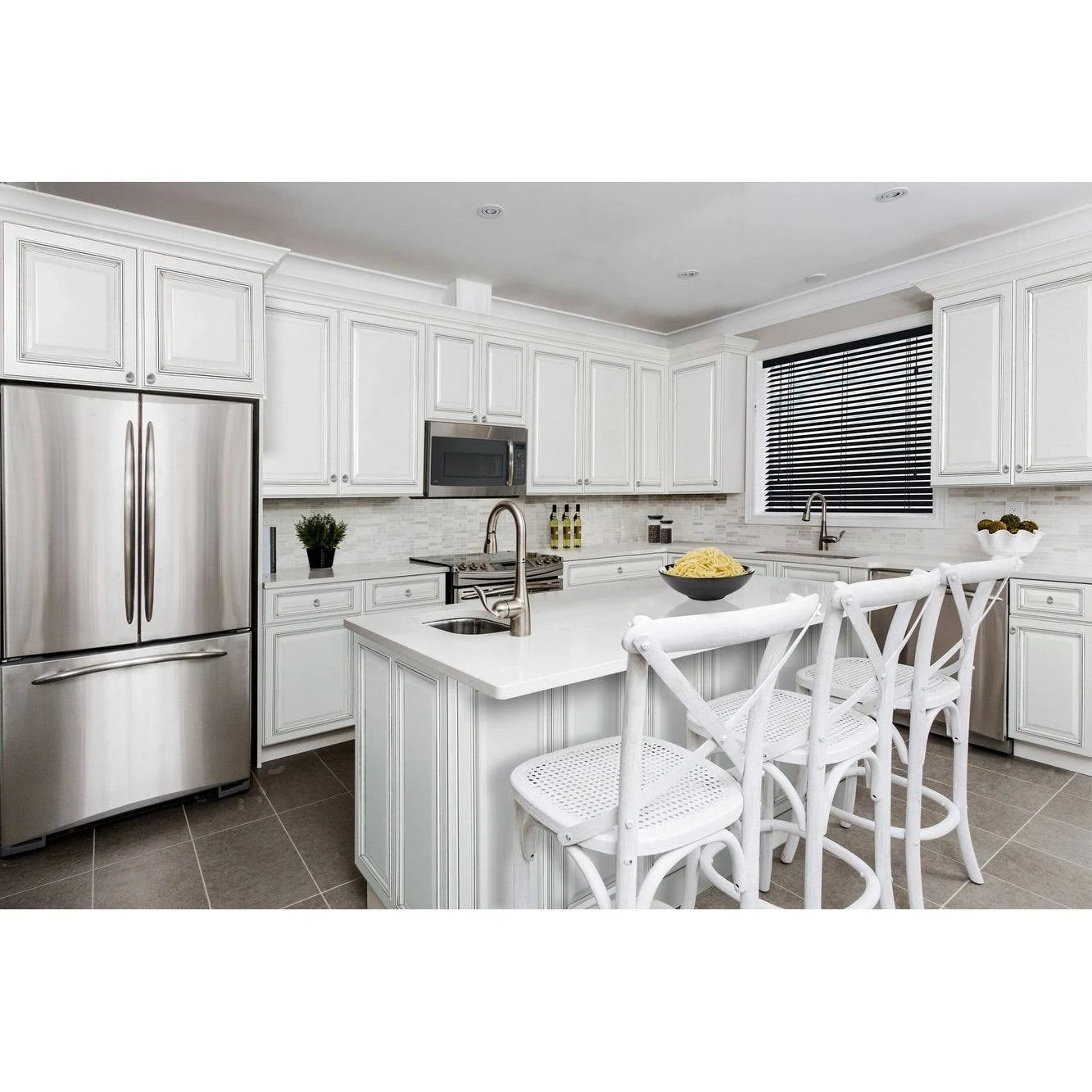 White Double Door Wall Cabinet N55286
