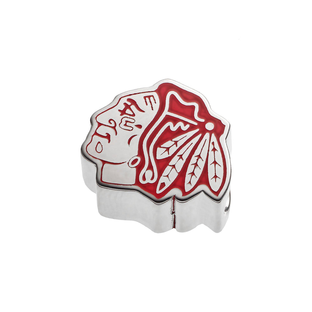 Sterling Silver Enameled Logo Bead R2506