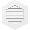 18x22W x 22x22H Vertical Peaked Surface Mount PVC Gable Vent Y4749