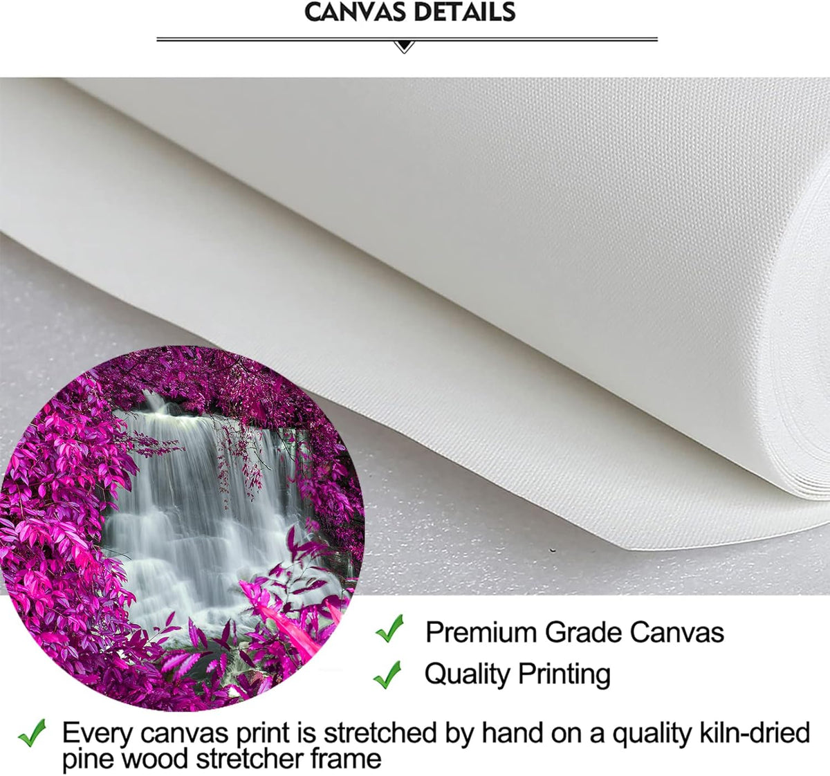 Black White and Purple Canvas Wall Art 16x32inchx3pcs C29952