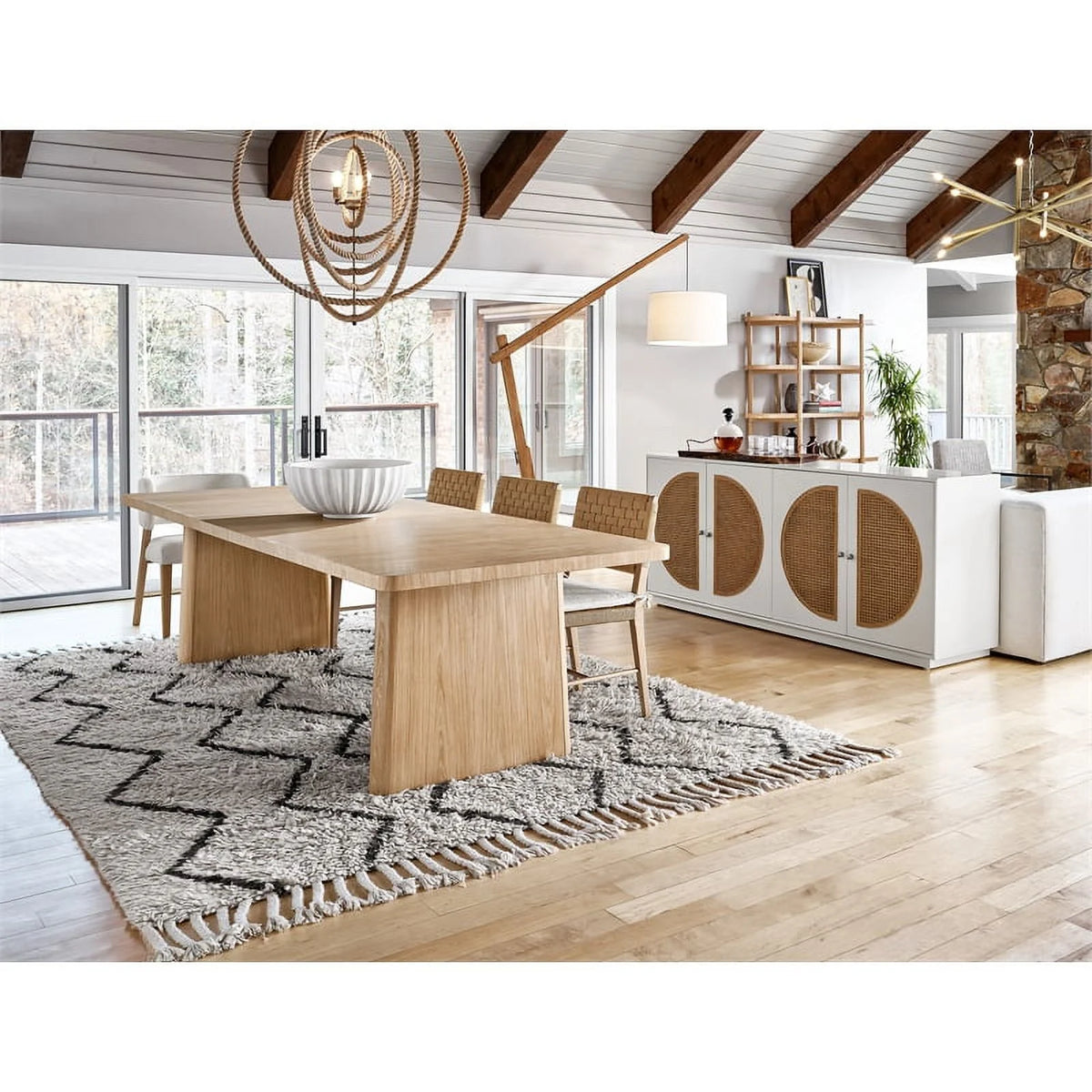 86" Rectangular Dining Table Y678235