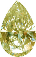 5.45 ct VVS1 Pear Cut Loose Moissanite Fancy Canary Yellow Stone N7596