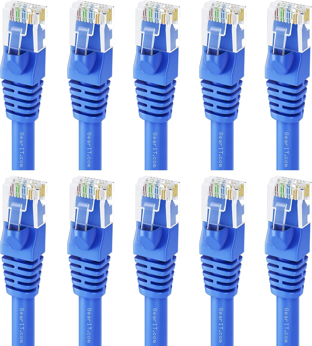 Cat 6 Ethernet Cable 1 ft 50-Pack Blue T398839