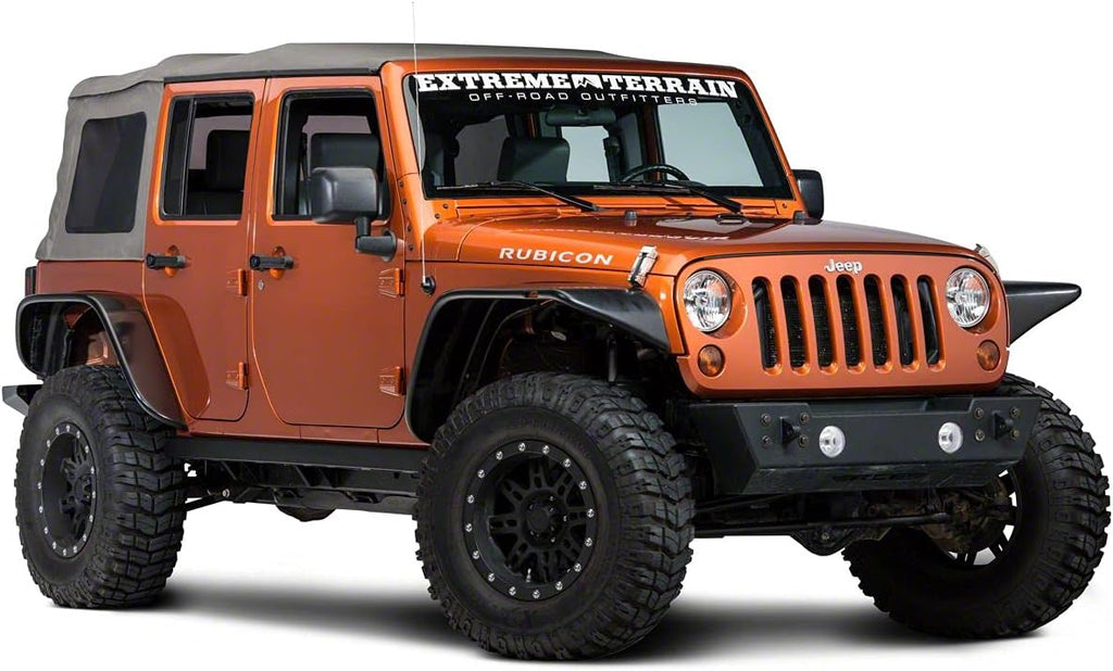 Textured Black Rubi Rails for Jeep Wrangler JK 4-Door U89867