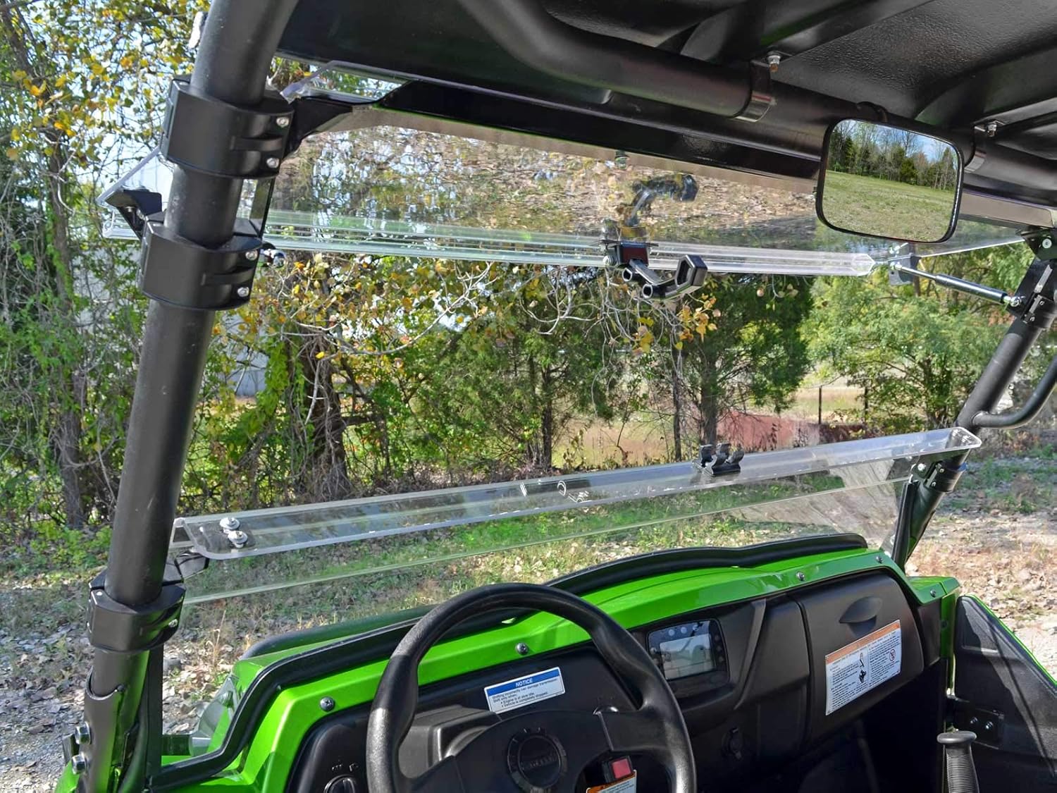 1/4 Thick Polycarbonate Flip Windshield K528