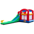 Inflatable Moonwalk Slide Bounce House with Storage Bag E35233