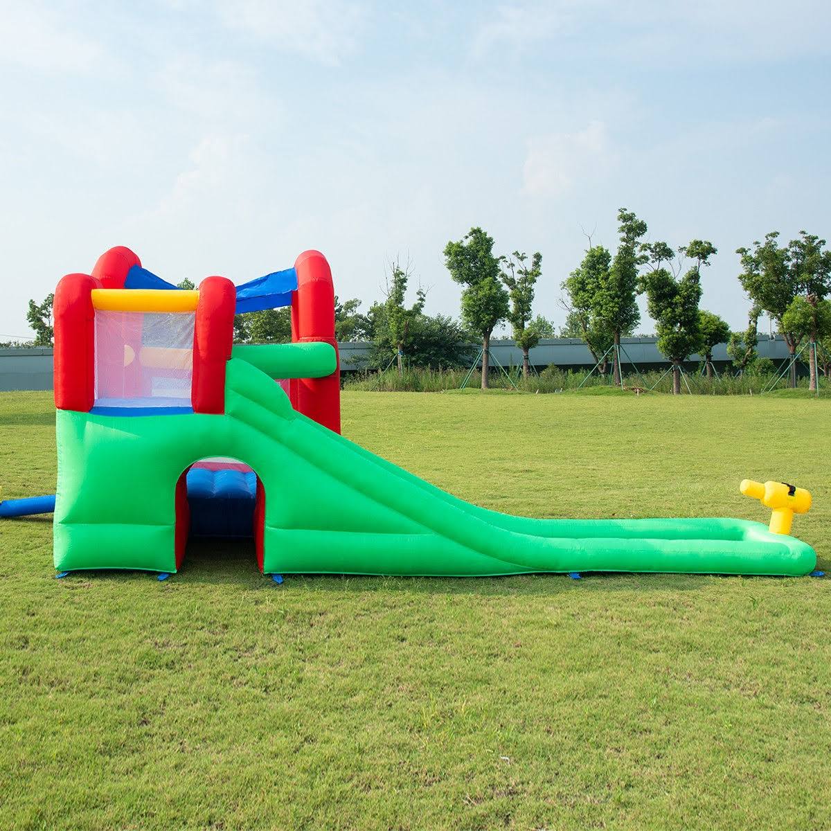 Inflatable Moonwalk Slide Bounce House with Storage Bag E35233