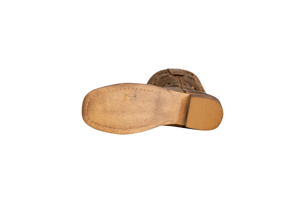 Brown Square Toe Western Boot R113527