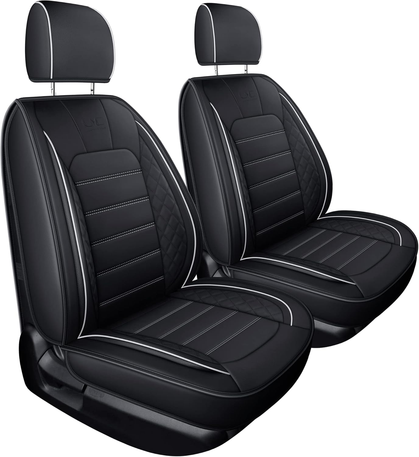 Black 2 pcs Front Seat Covers Z790886