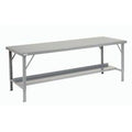 Heavy-Duty Steel Top Workbench - Gray W290