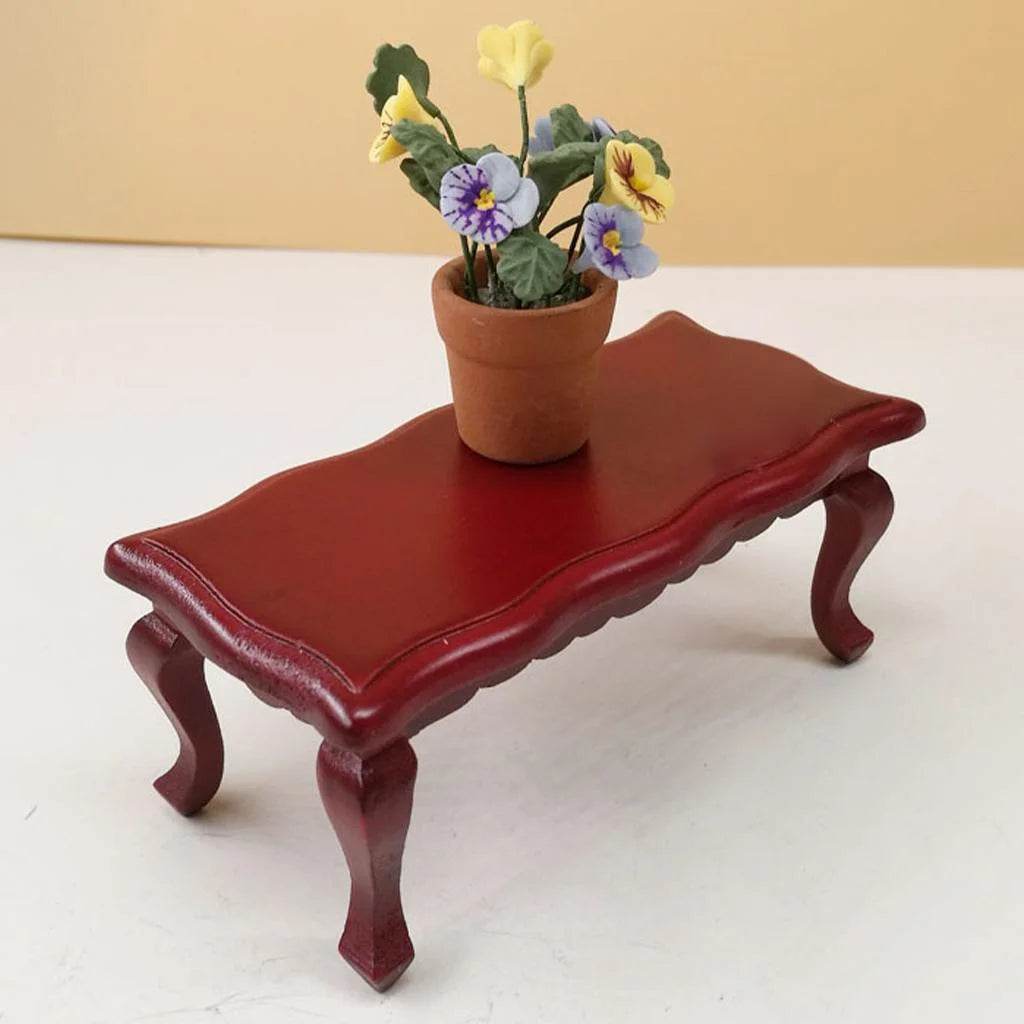 Walnut Tea Table Miniature Dollhouse Furniture E2364