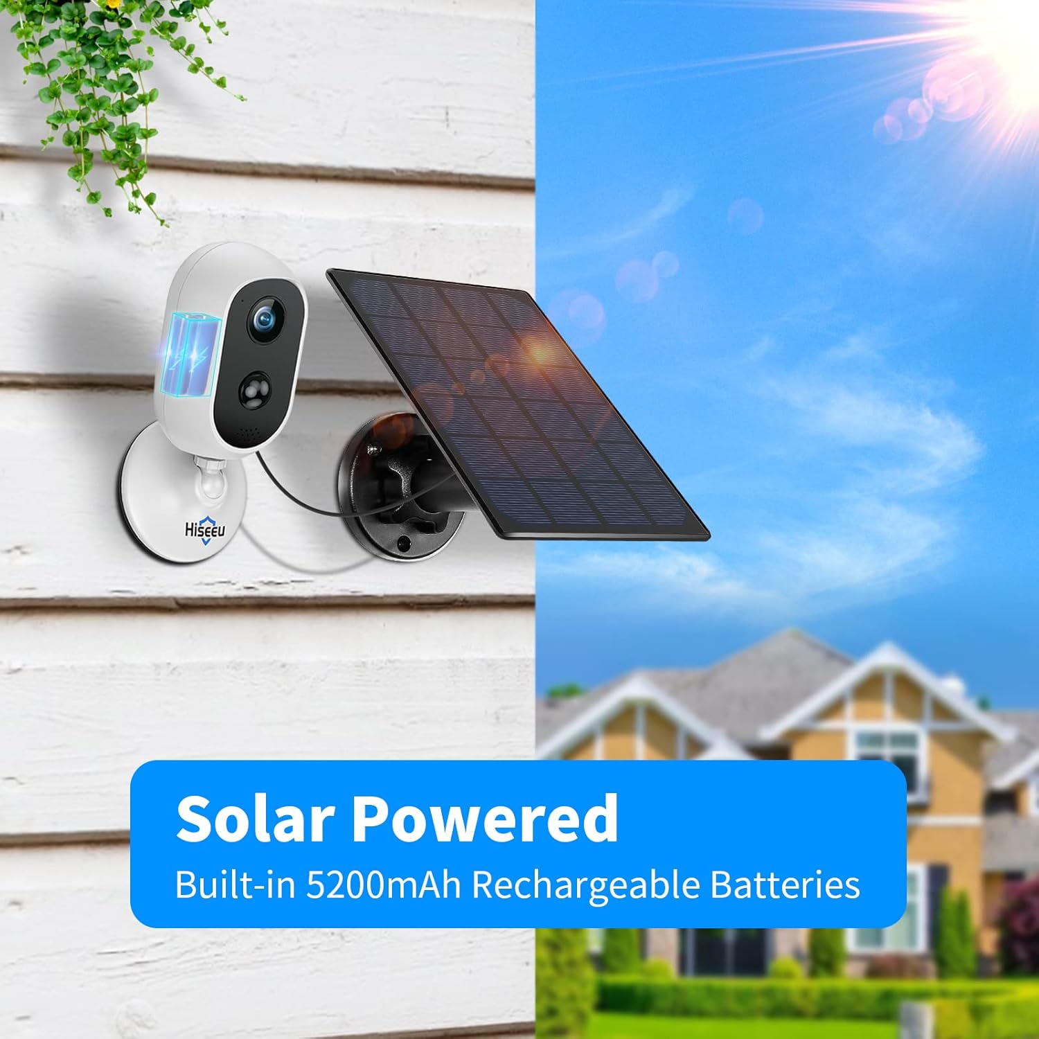 2K Wireless Rechargeable Battery Powered Camera with PIR Motion Detection Q46529
