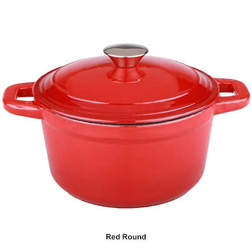 5 qt Blue Cast Iron Oval Covered Casserole X174992