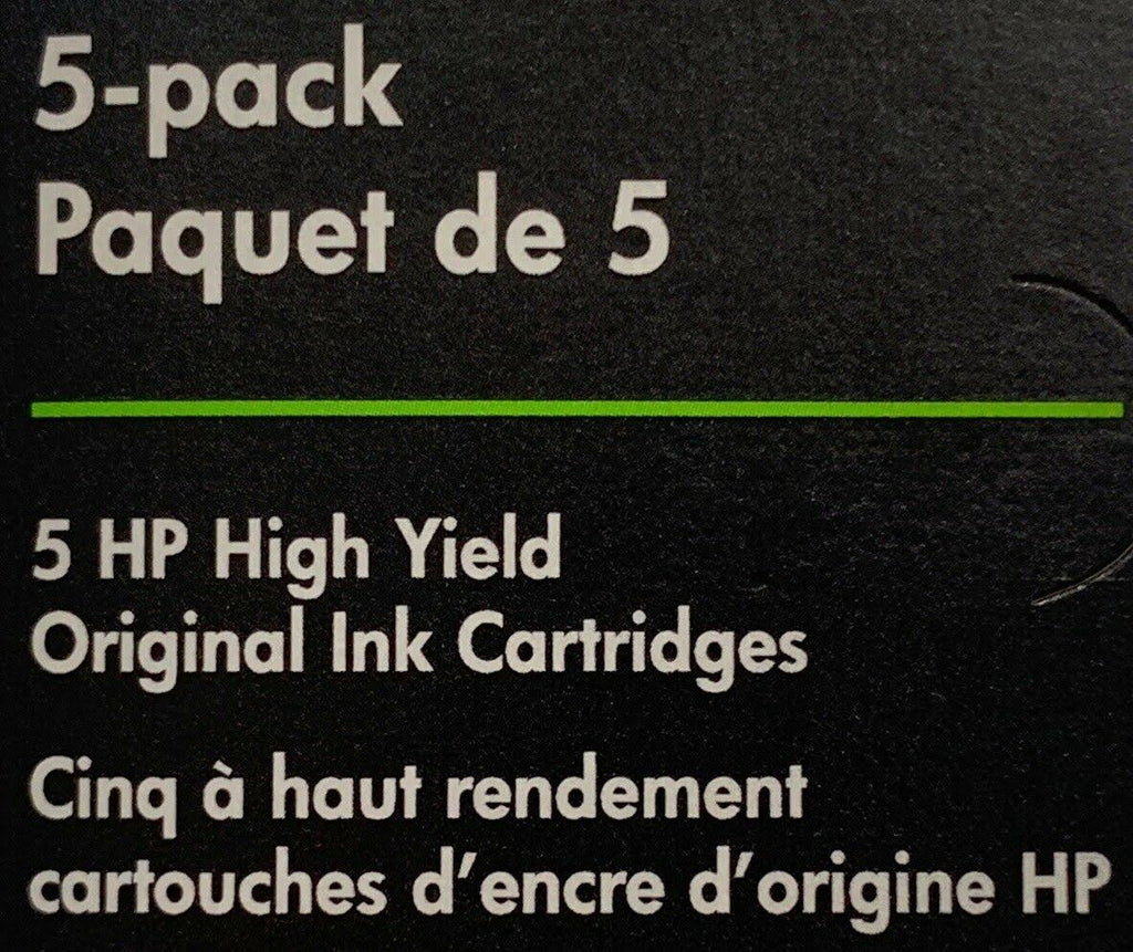 5-Pack HP 902XL Ink Cartridge Yellow Magenta Cyan Black H27669