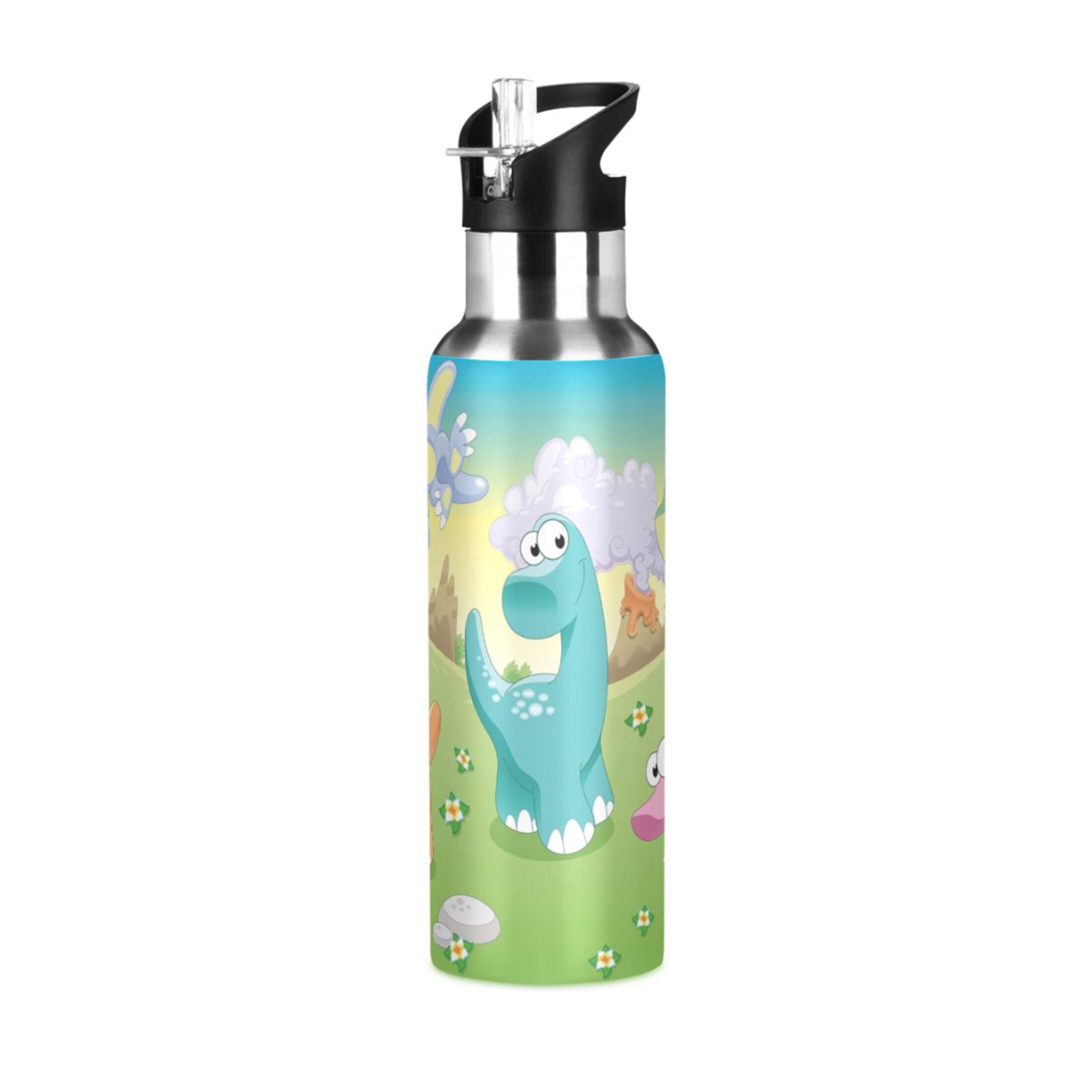 Stainless Steel Vacuum Insulated Water Bottle with Straw Lid 20 OZ P4913