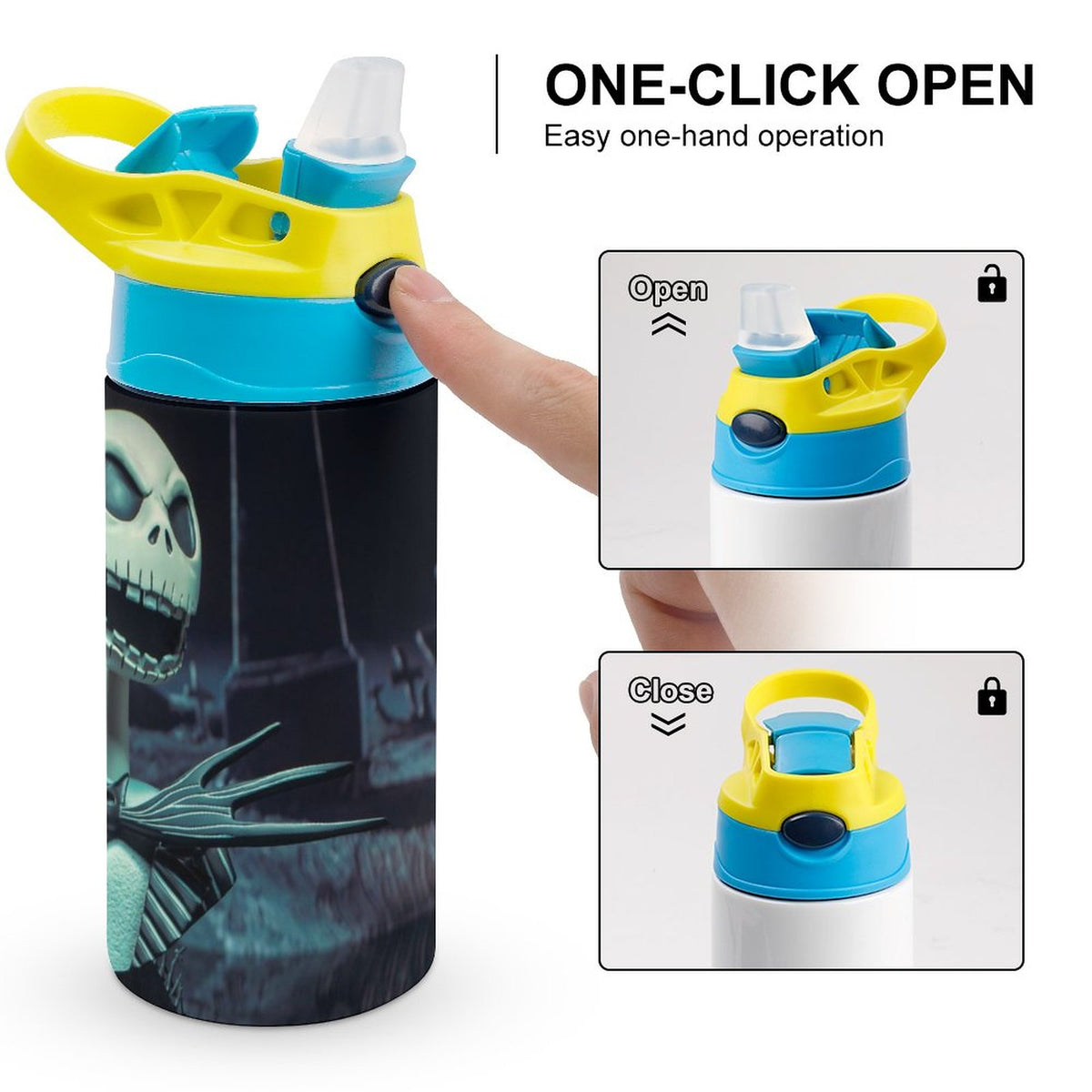 Insulated Stainless Steel Water Bottle with Straw G227