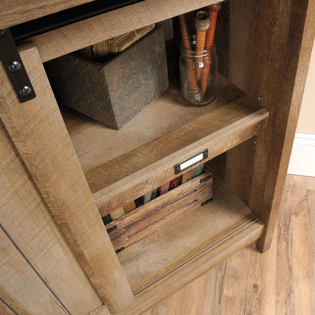 Craftsman Oak Storage Cabinet D73050