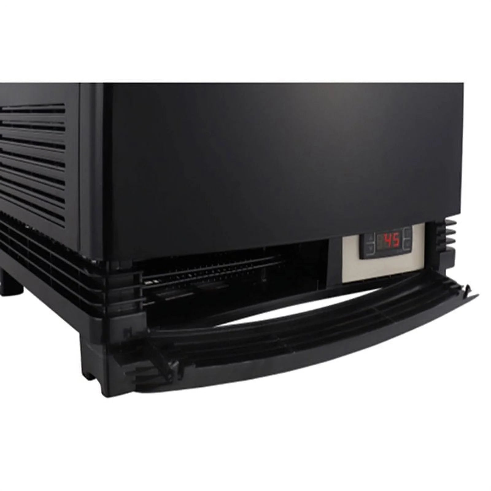 Black Countertop Refrigerator Display Case Commercial Beverage Cooler with LED Lighting, 3 cu. ft Capacity E911617