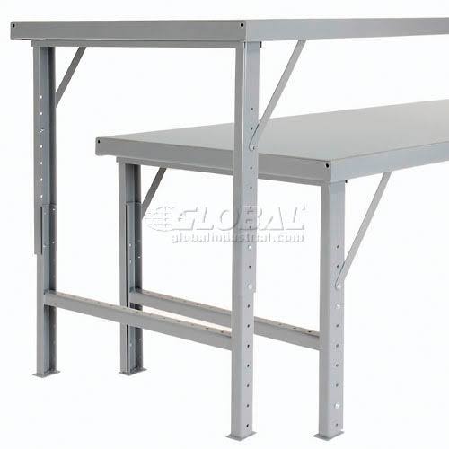 Heavy-Duty Steel Top Workbench - Gray W290