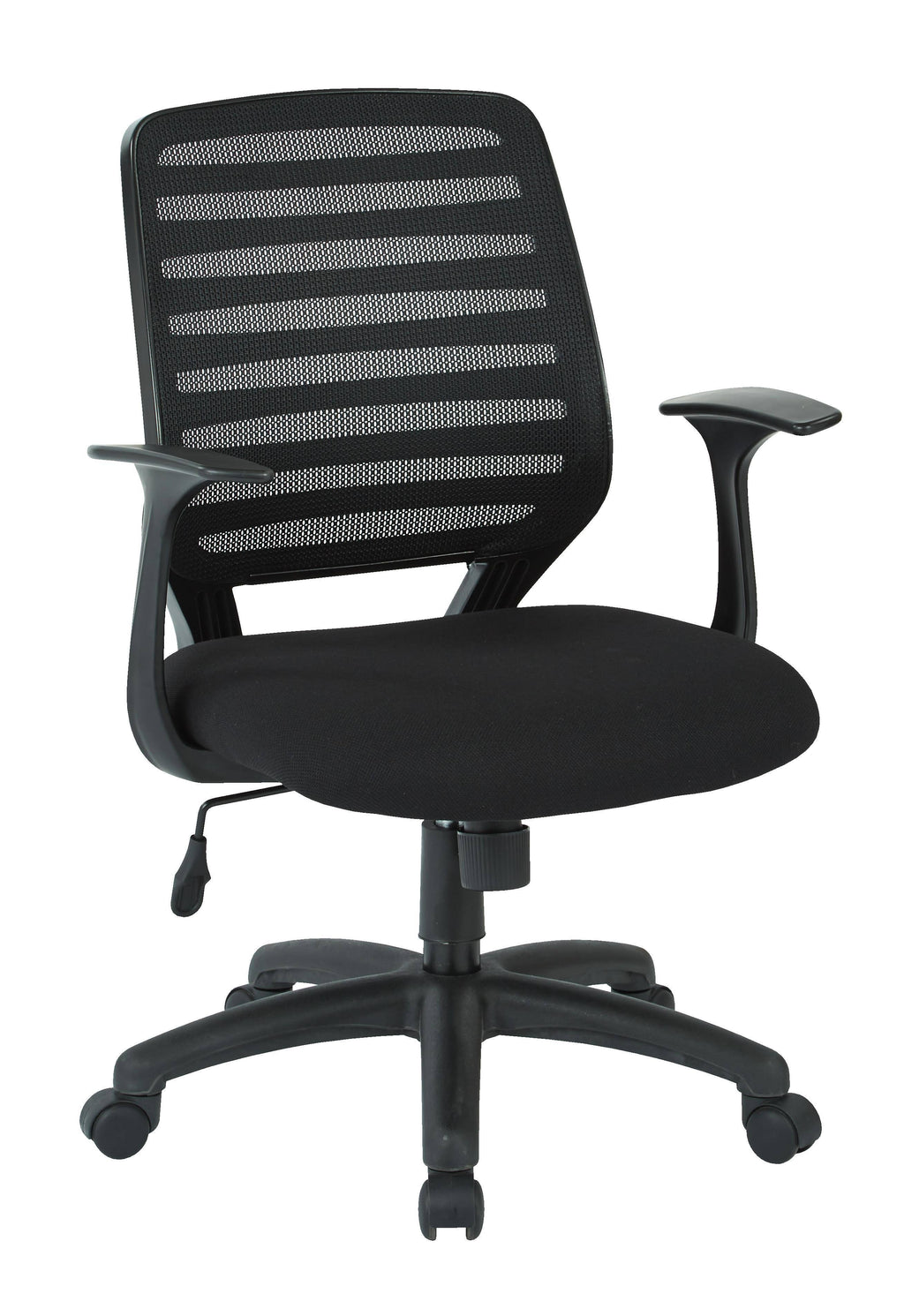 Black Fabric Task Chair with T Arms N326725