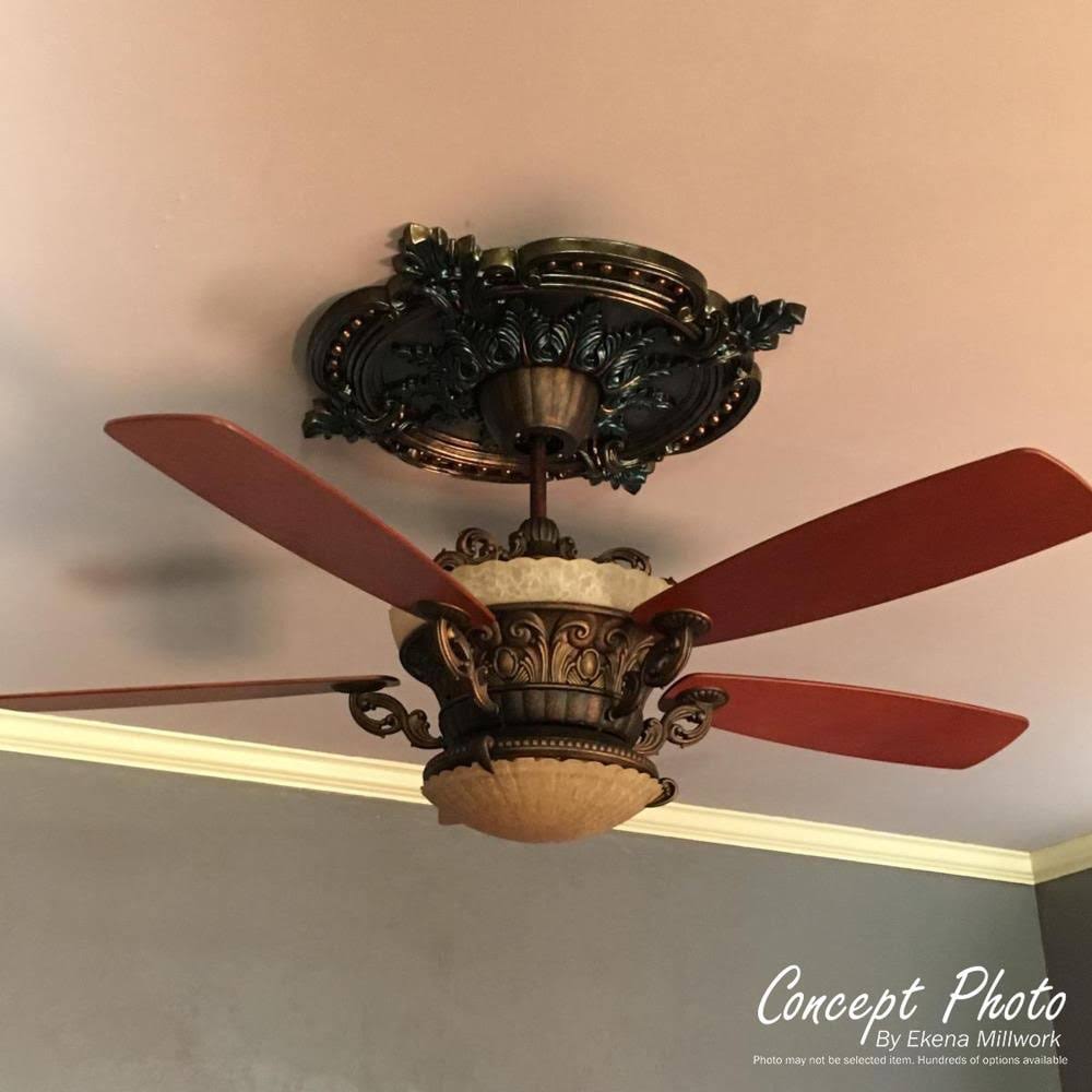 24 1/2x22OD x 3 1/2x22ID x 1x22P Two Piece Ceiling Medallion D548