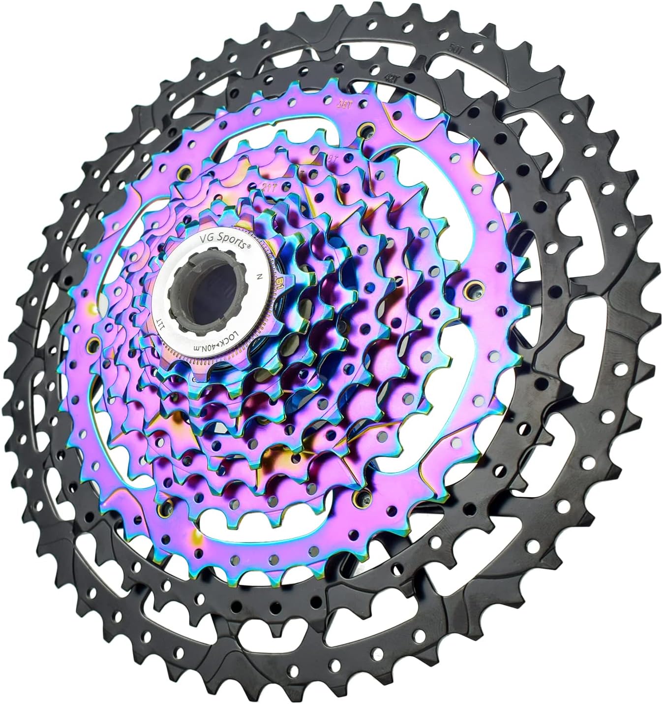 8/9/10/11/12 Speed Ultra-Light Bike Cassette 11-40T/11-42T/11-46T/11-50T/11-52T MTB Cassette Lightweight Aluminum Bracket Cassette Compatible with Shimano/SARM Pack of 2 A6164