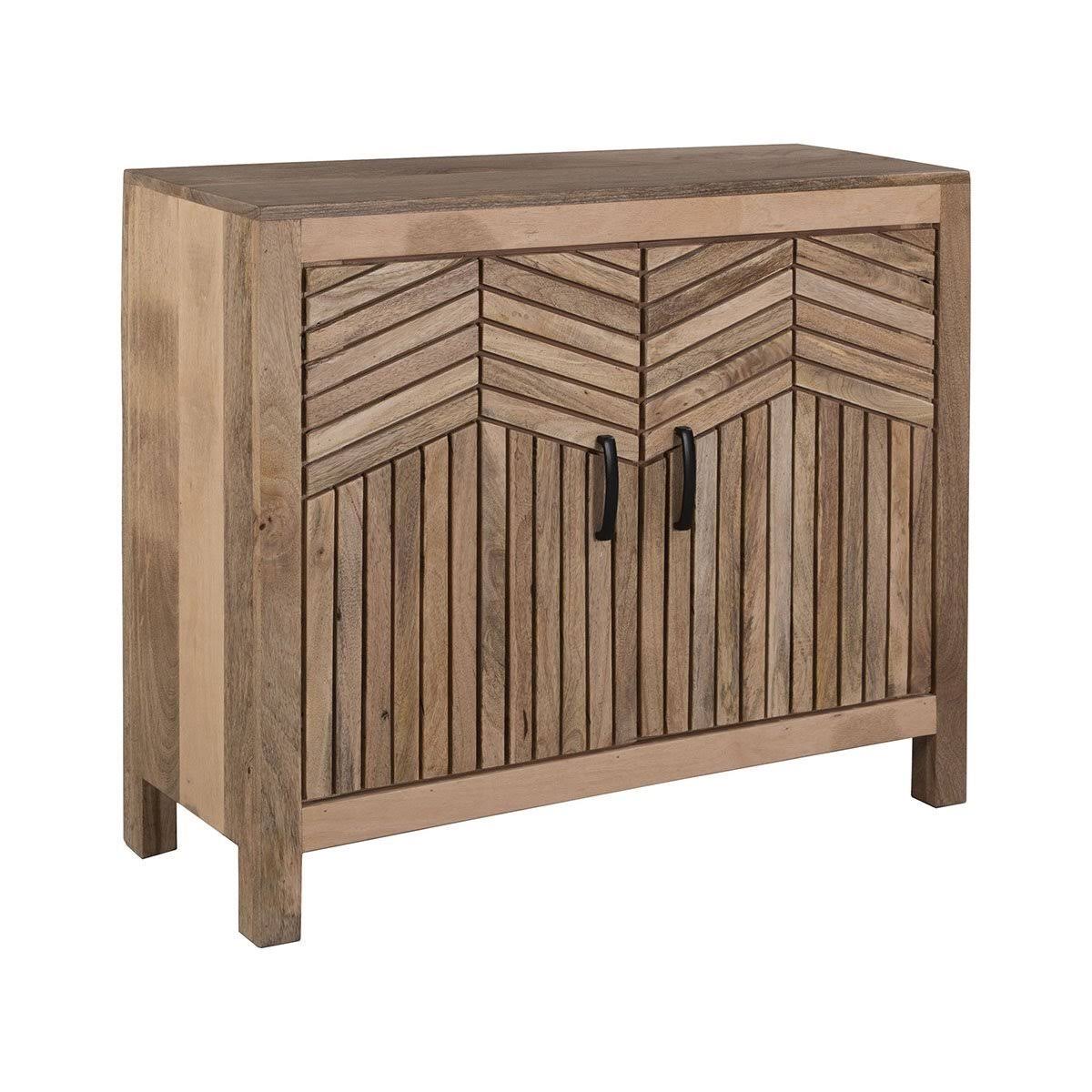 34 inch 2 Door Cabinet Natural R581
