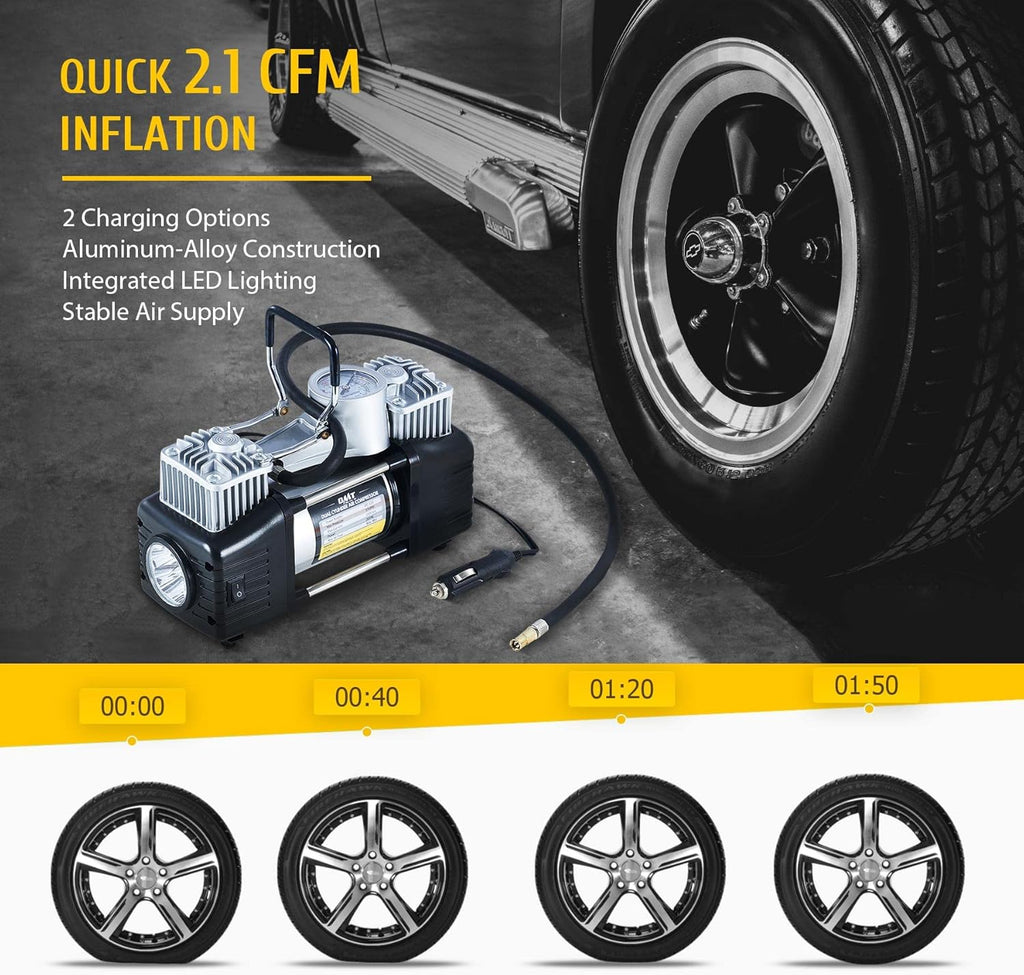 30pc Tire Repair Kit with 12V 150psi Air Compressor U9983