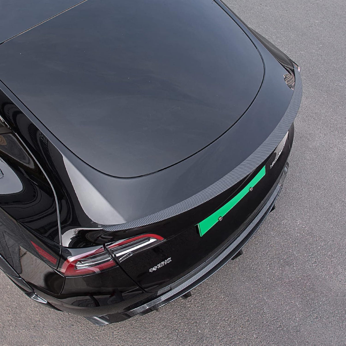 Glossy Black Rear Spoiler Trunk Lip Kit I643