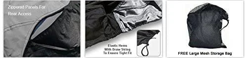 Gray / Black Trailerable Jet Ski Cover with Trailer Straps and Storage Bag V210