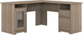 Linen White Oak L Shape Desk Q375747