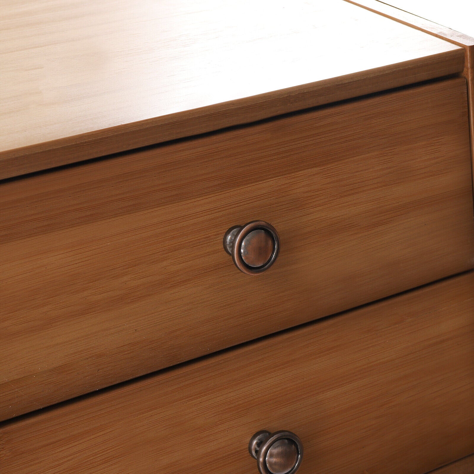 Natural Bamboo Buffet Sideboard Cabinet 39 Inch with 3 Doors A44680
