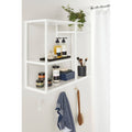 Sage Green Grey Three-Shelf Wall Unit C783442