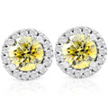 10k White Gold Lab Grown Diamond Stud Earrings R575240