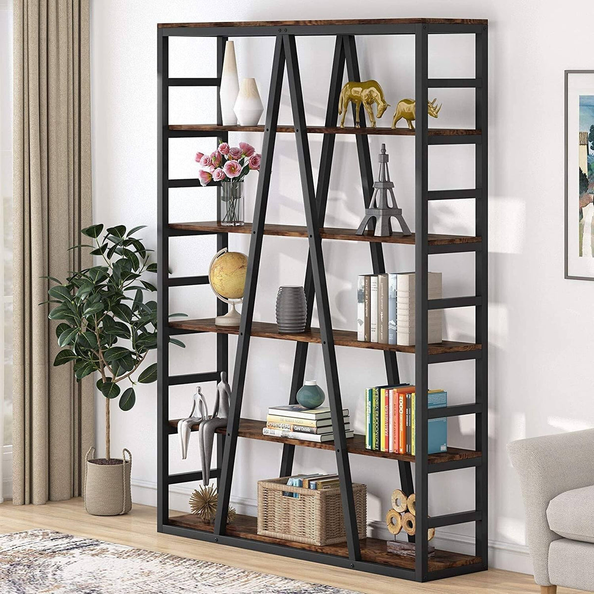 White Open Bookshelf N37393