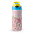 Stainless Steel Vacuum Insulated Water Bottle With Straw T12737