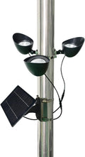 Solar Flagpole Light with 3 Spotlights X23335
