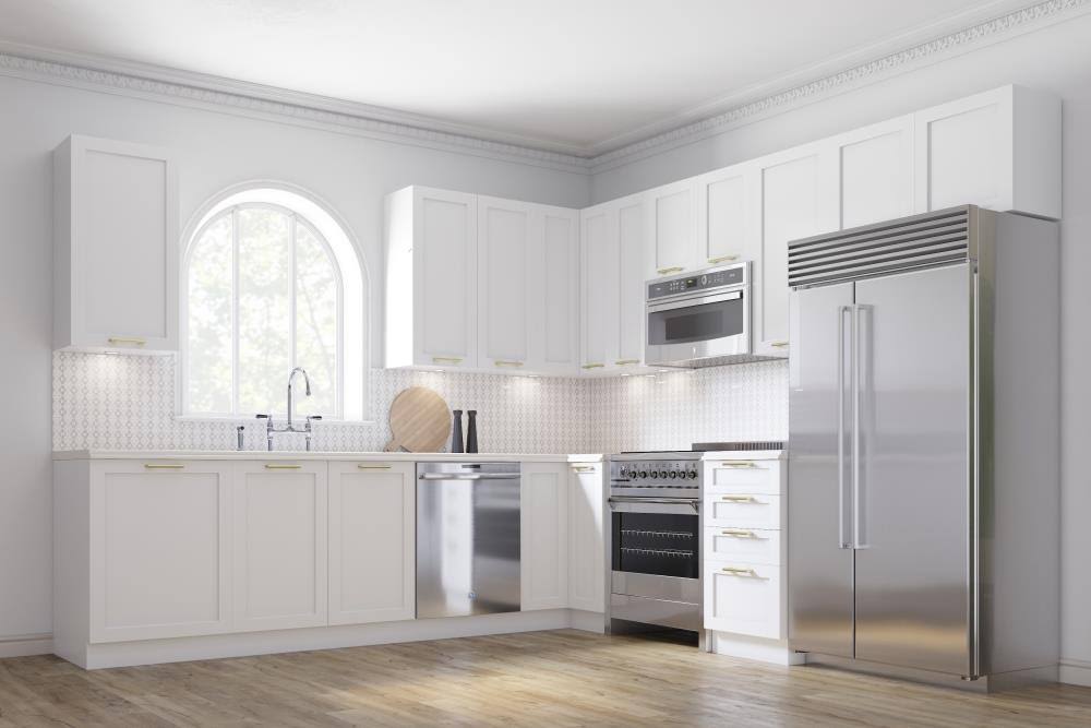 Shaker White Stock Wall Cabinet Q300