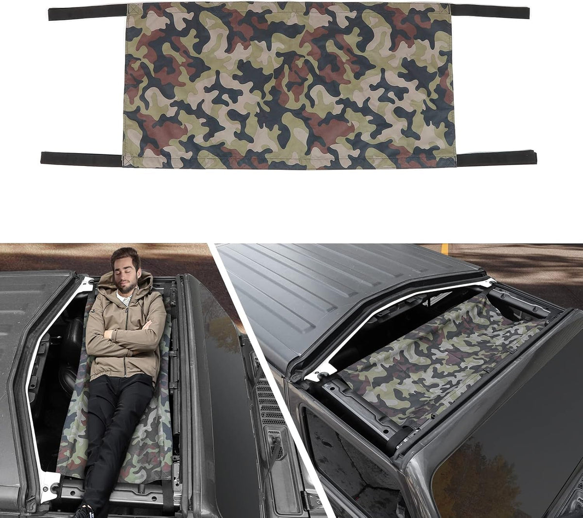 Car Roof Hammock Cargo Net Sunshade Pack of 2 V42625