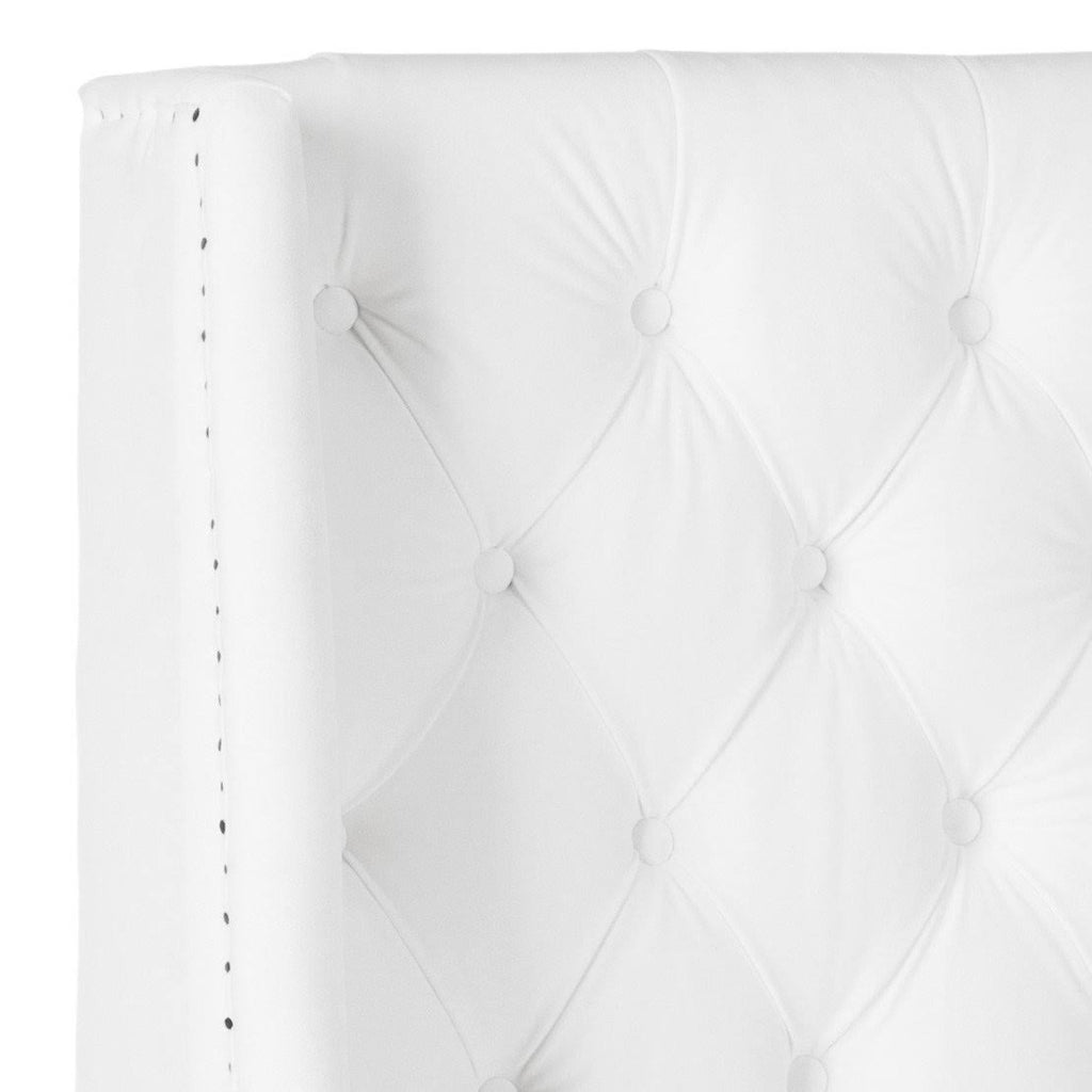 White Tufted Winged Headboard (Full) G77438