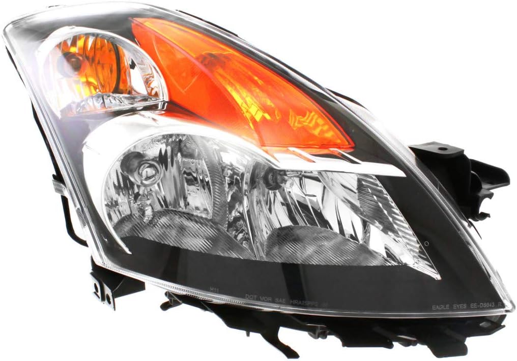 Gray Bezel Halogen Headlight Assembly for Nissan Altima 2008 2009 Y4341