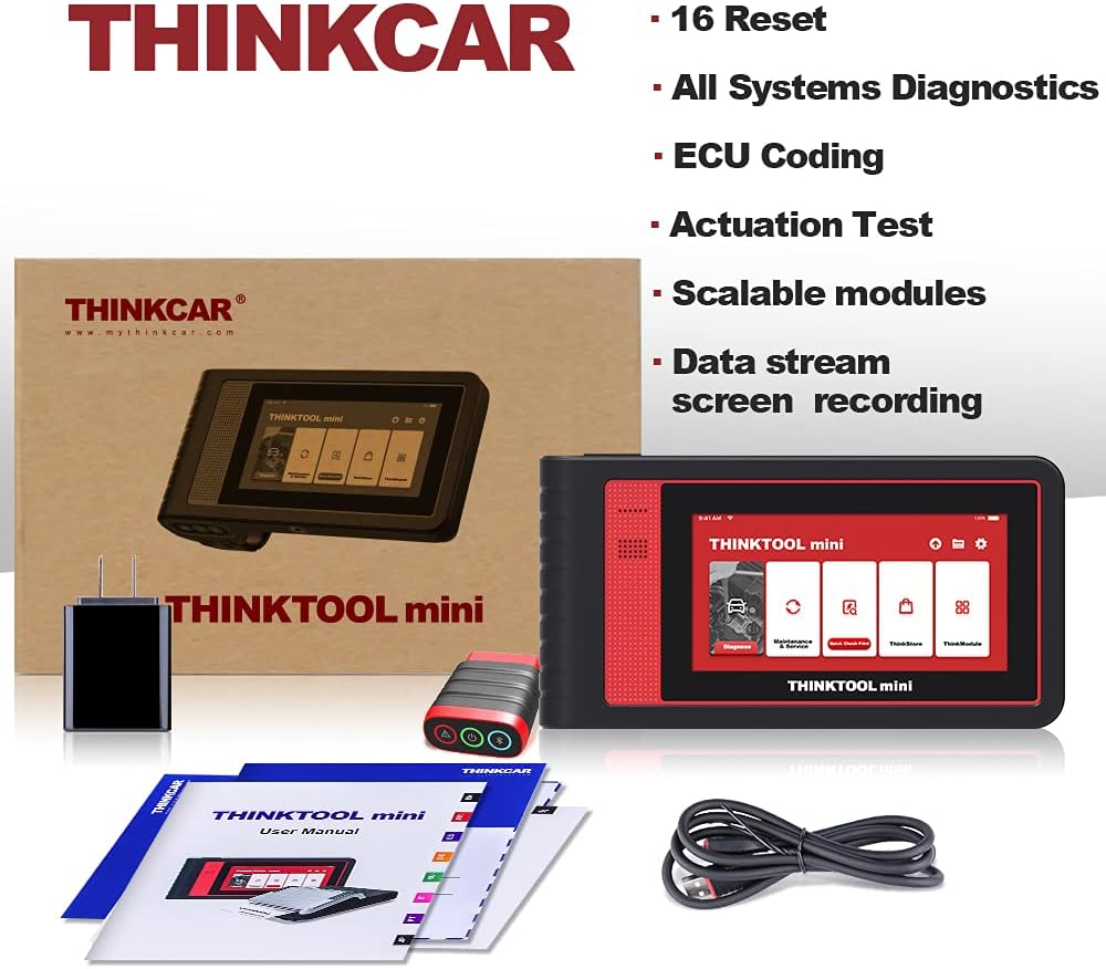 OBD2 Scanner with 28 Reset, IMMO/Key Programming, Injector & ECU Coding, Bidirectional Scan Tool P4661