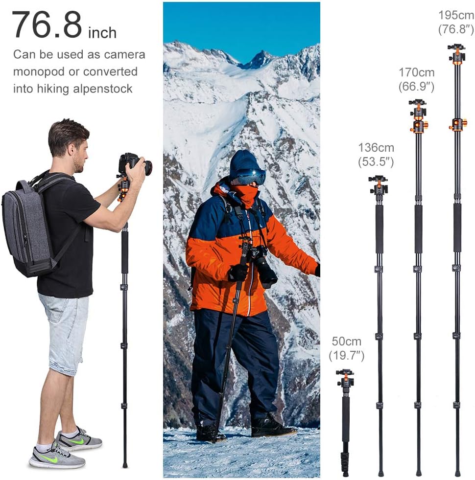 72 inch Aluminium Camera Tripod with 360 Degree Ball Head F965741